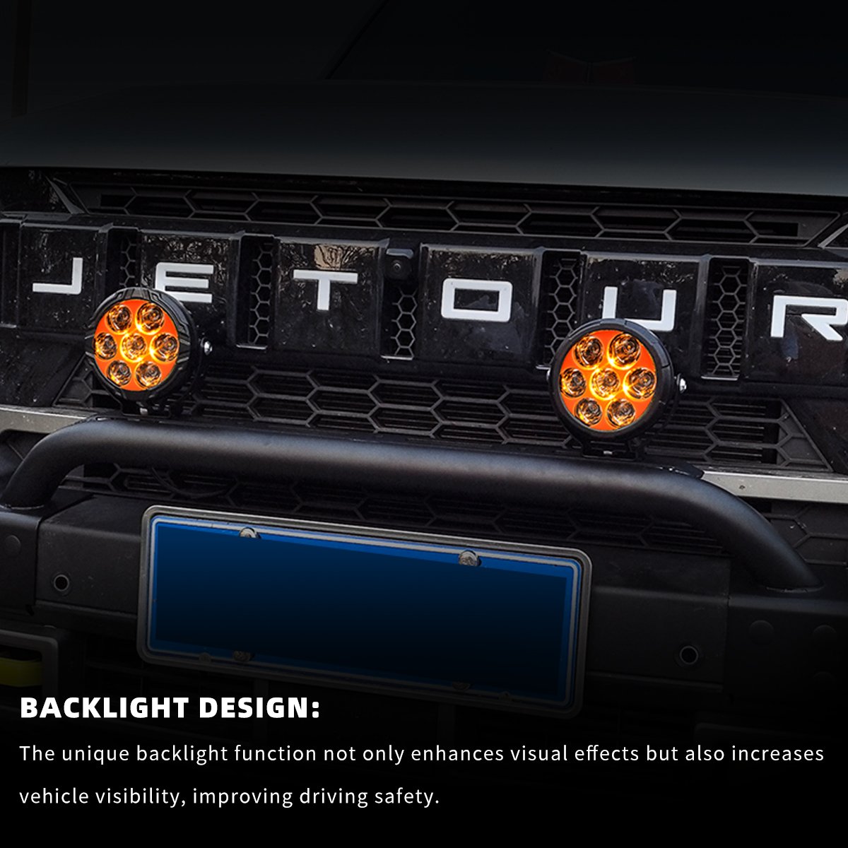 Unique 55W Energy Saving Car Light Accessories 4,5 inch Auxiliary LED Fog Driving Car Light For Truck Off-road
