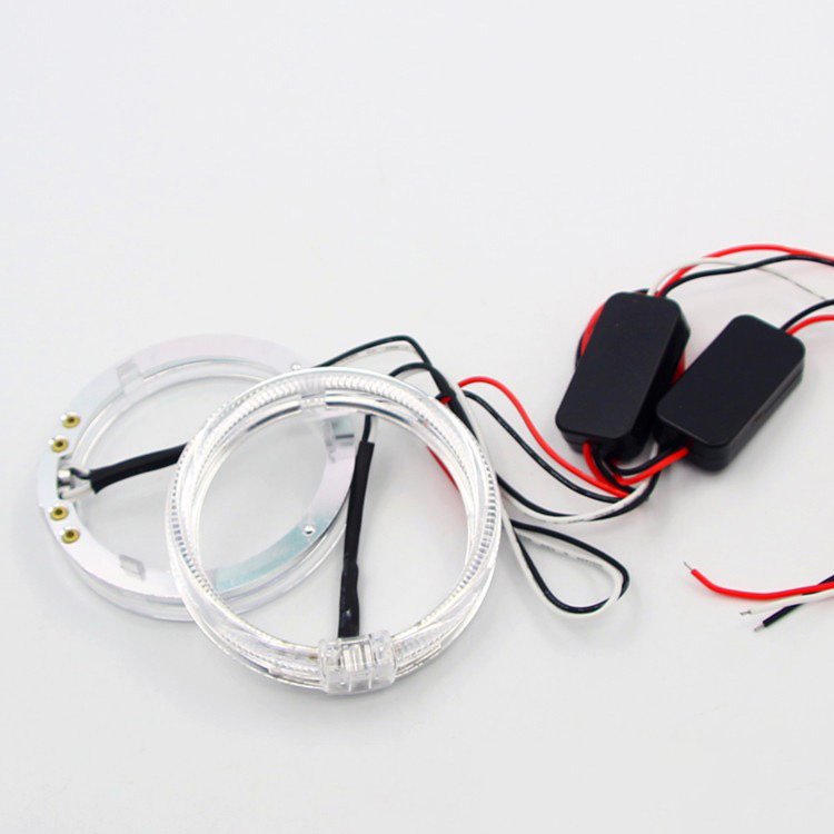LED Ring Car Projector Lens Headlight Super Light White Blue Red Green Auto CAR Lamp Other Car Light Accessories