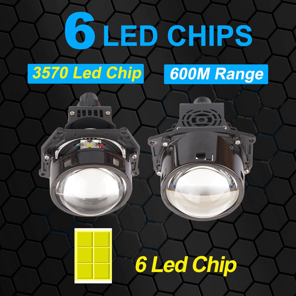 Led Projector Headlights Bulb 50W 6000K Projector Lens Led Headlights For BMW Car Headlight Kit