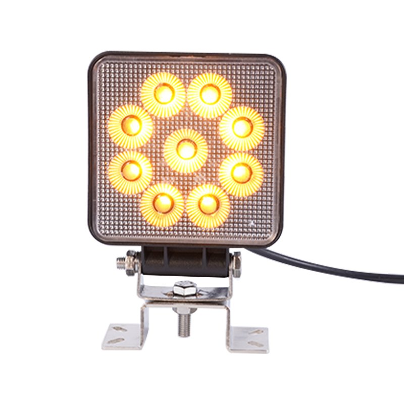 Wholesale R65 Dual Color Amber White Led Car 21w Led Headlight Light Round Offroad Auto Driving Fog Lights Led Work Light