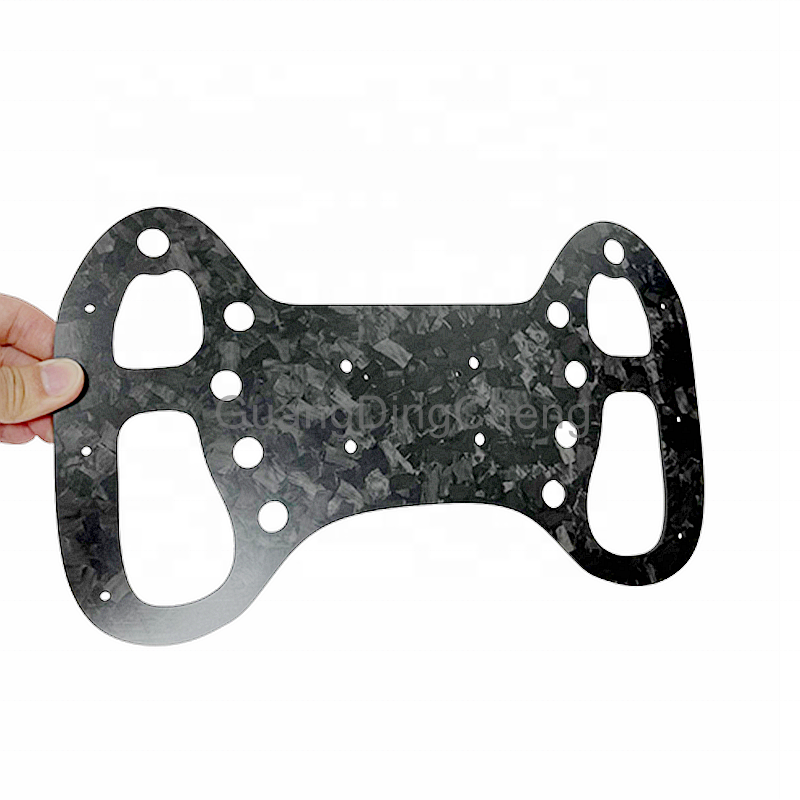 High-End Customs Forged Carbon Fiber Steering Wheel Forged Carbon Wrap Steering Wheels DIY Plate