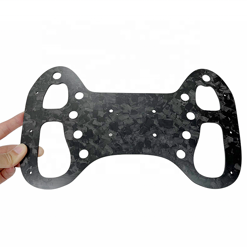 High-End Customs Forged Carbon Fiber Steering Wheel Forged Carbon Wrap Steering Wheels DIY Plate