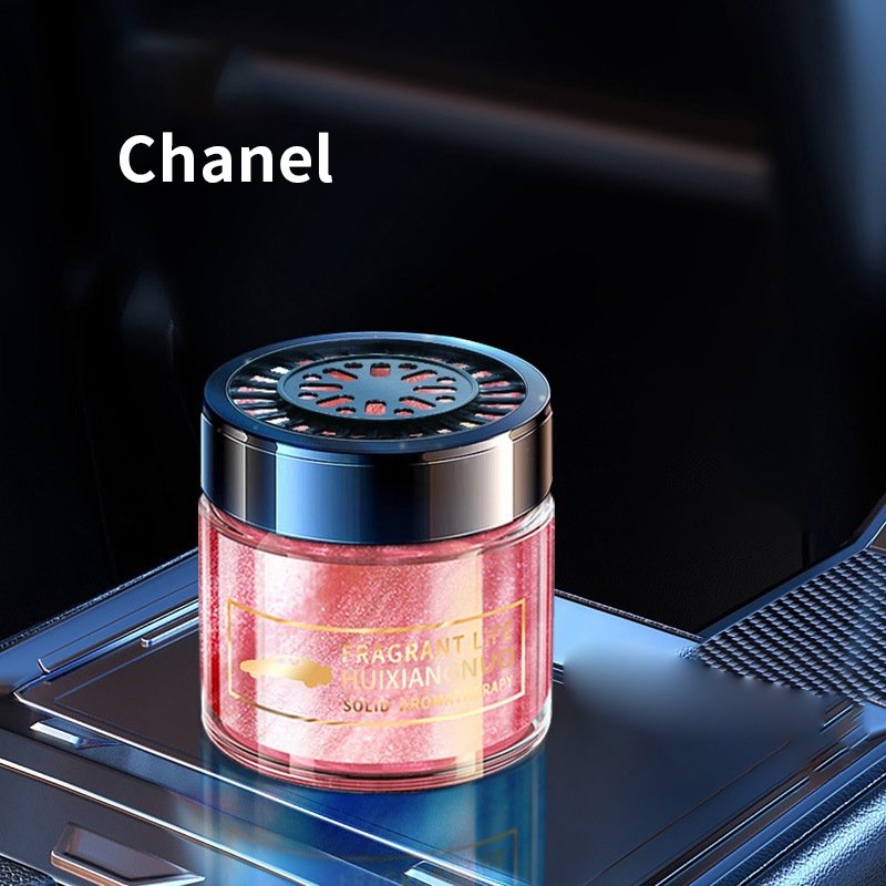 Luxury Portable Mini Hanging Air Freshener Solid Wood Metal Hot Selling Car Perfume with Cologne Lavender Ocean Fragrances