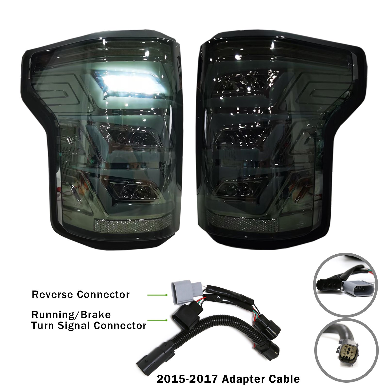 Auto rear bumper tail light assembly for Ford F150 2015 2016 2017 2018 2019 Warning Turn Signal Brake light Car Accessories