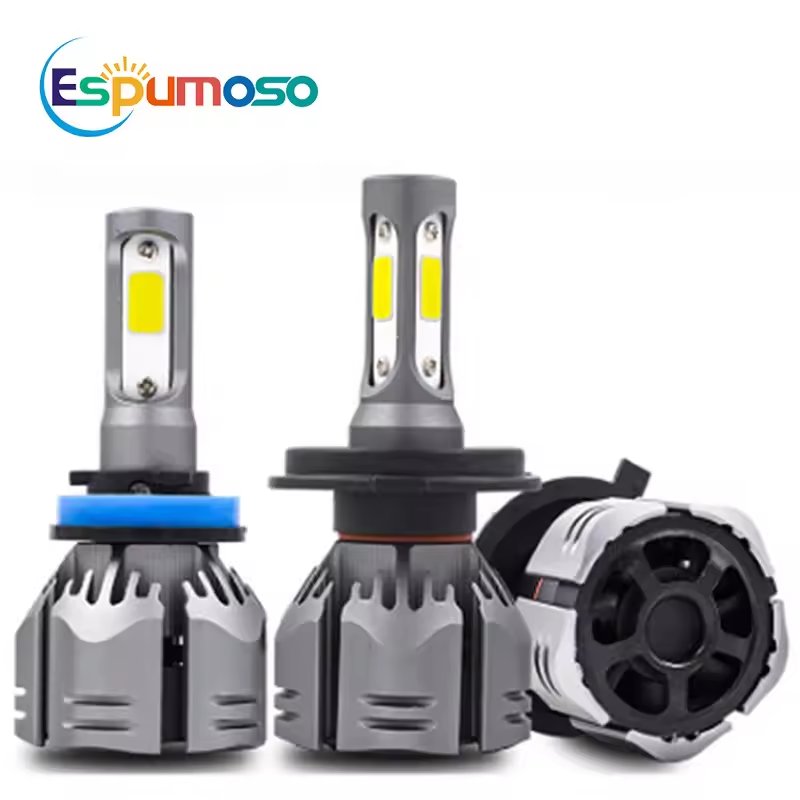 Espumoso R11 Led Headlights Cob Chip 12V 150W 12000LM White 6000K High Low Beam H4 H7 H11Light h4 lamp Headlamps fog lights