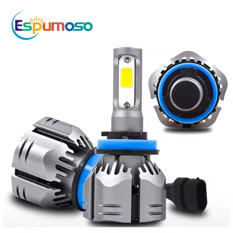 Espumoso R11 Led Headlights Cob Chip 12V 150W 12000LM White 6000K High Low Beam H4 H7 H11Light h4 lamp Headlamps fog lights