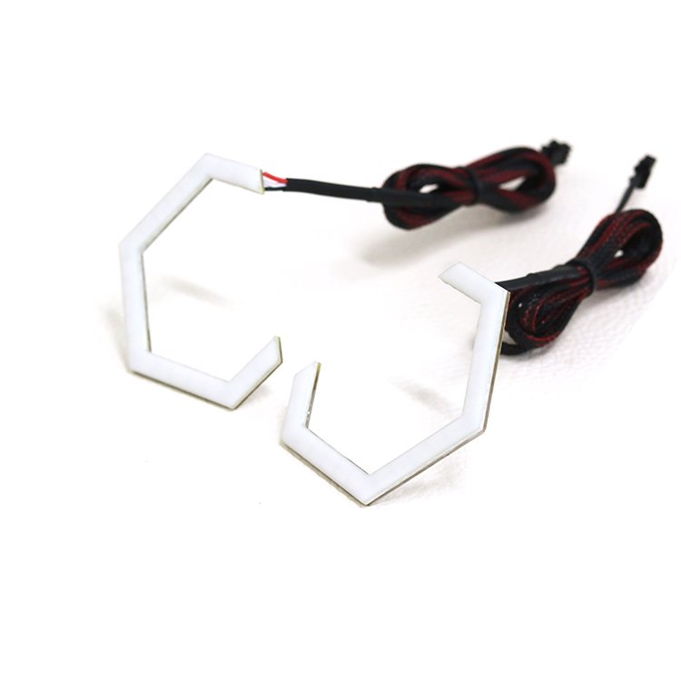80mm led hex halos for car headlights Others Car Light Accessories for headlights