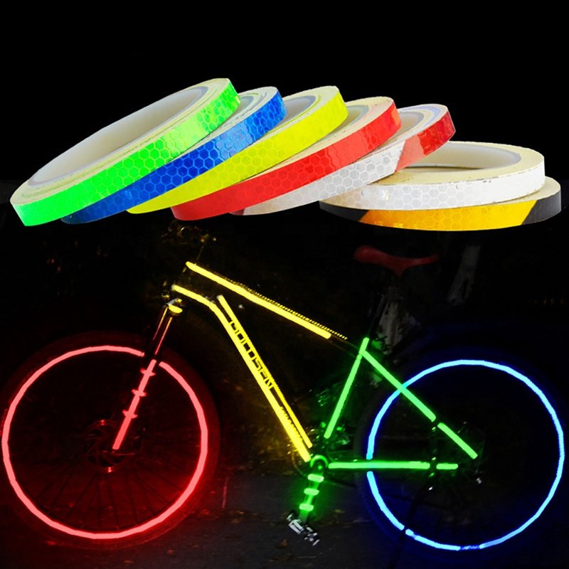 1PC 8 Meter Car Styling Reflective Stripe Tape Motorcycle Bike Body Rim Wheel Stripe Tape Stickers Decorative