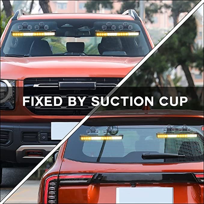 Others Car Light Accessories Red Yellow Emergency Strobe Warning Windshield Safety led lighting for car