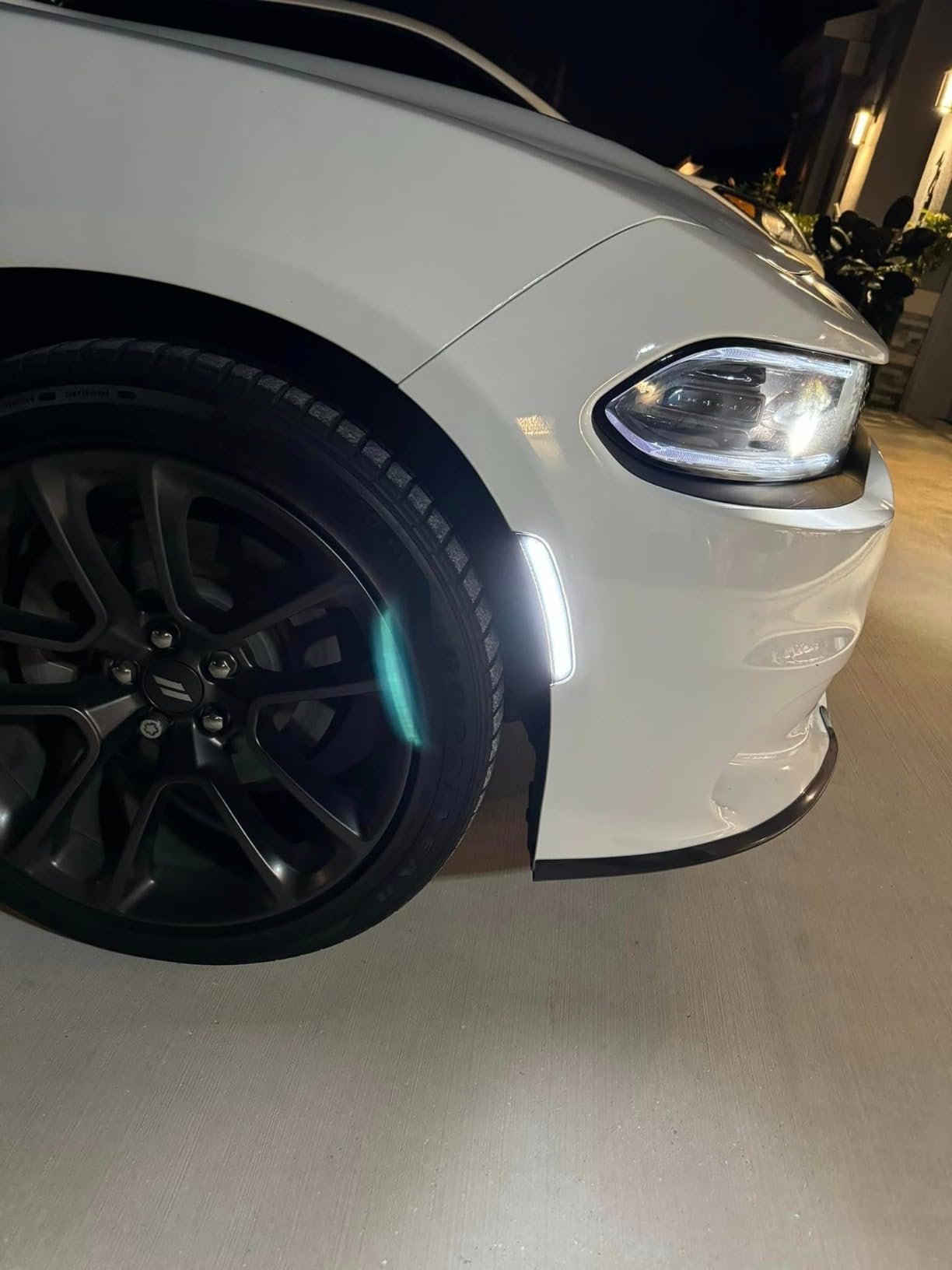 Smoked Lens Fender Bumper Front LED Side Marker Lights For Dodge Charger Car Accessories