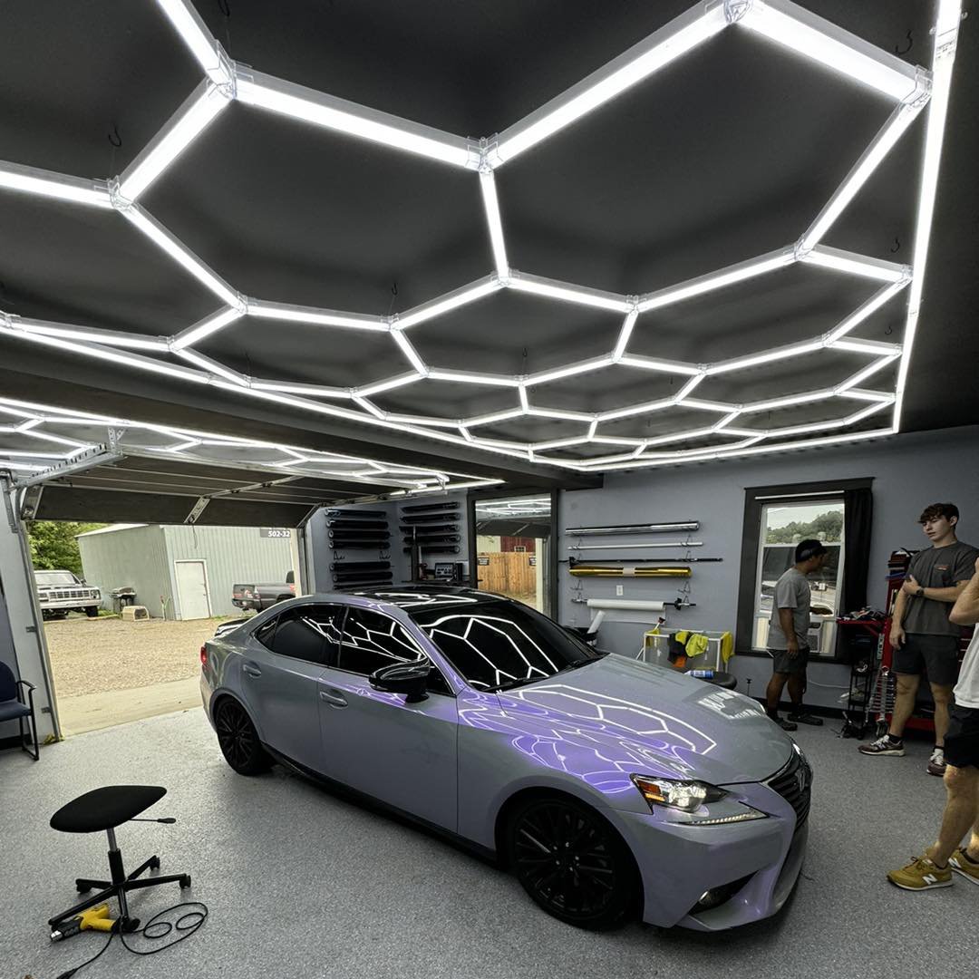 Customized High Power Lighted Barber Station Modern Hair Salon Beauty Lighting Popular Super Brightness Hexagon Light