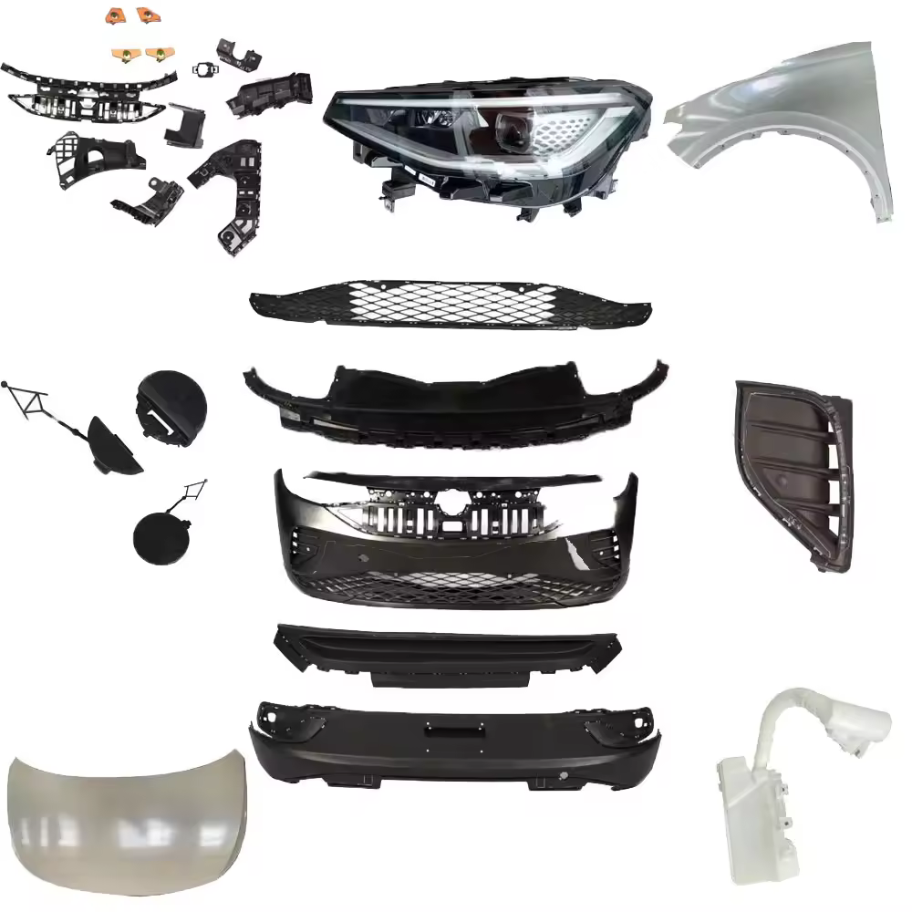 Wholesale German Car Body Parts For Volkswagon ID.4 ID.6 2021-2023 Headlight Light Bar Bumper Bracket Whole Car Parts