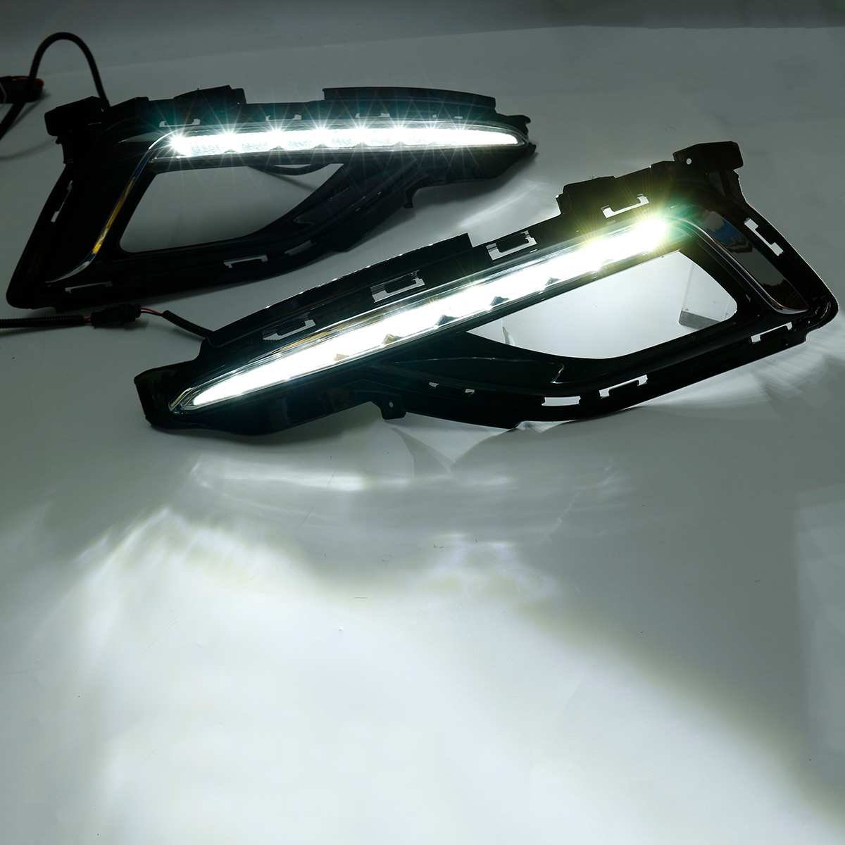 Front Bumper Led Drl for Hyundai Sonata 2015 2016 Car Daytime Running Light Driving Light Fog Light Lamp Accessories Headlight