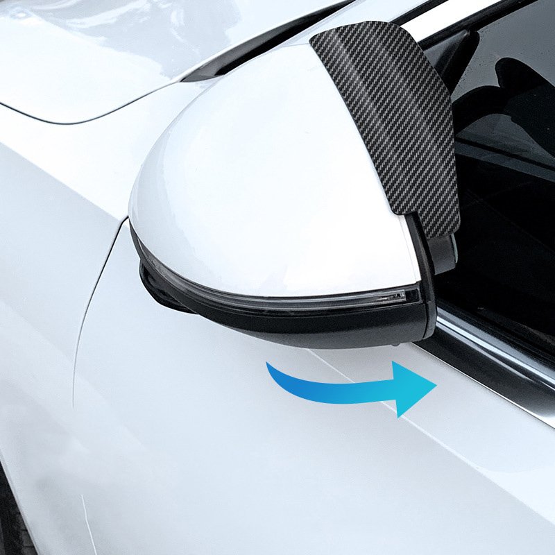 Hot Sale 10pcs Carbon Fiber Car Rearview Rain Eyebrow Blind Spot Mirror Small Round Mirror 360 Degree Wide Angle HD Car Mirror