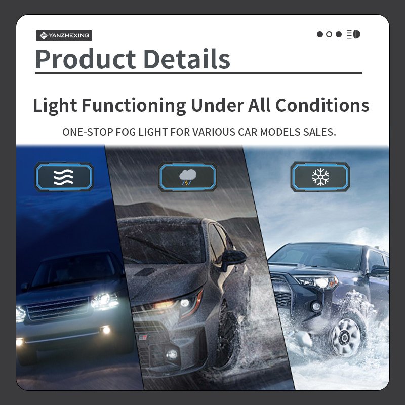 LED car accessories fog light assembly fog lamp DRL for Audi Q7 2006 2007 2008 2009 daytime running lights auto lighting