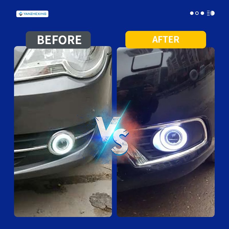 LED car accessories fog light assembly fog lamp DRL for Audi Q7 2006 2007 2008 2009 daytime running lights auto lighting