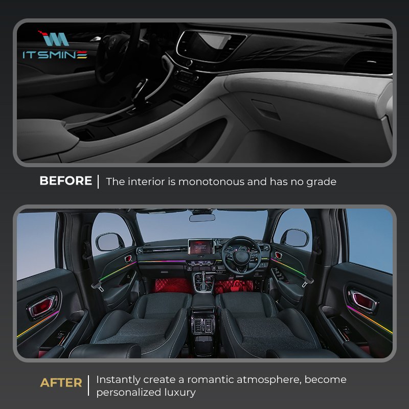 Car Interior Decorative symphony ambient light interior roof led light 12V Universal Car Accessories car led projector