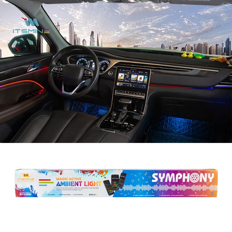 Car Interior Decorative symphony ambient light interior roof led light 12V Universal Car Accessories car led projector