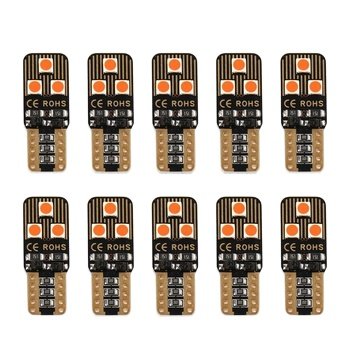 X-7SEVEN T10 Red Circuit Board Car LED Dome Light Interior 194 168 W5W LED License Plate Interior Wedge Light Bulbs