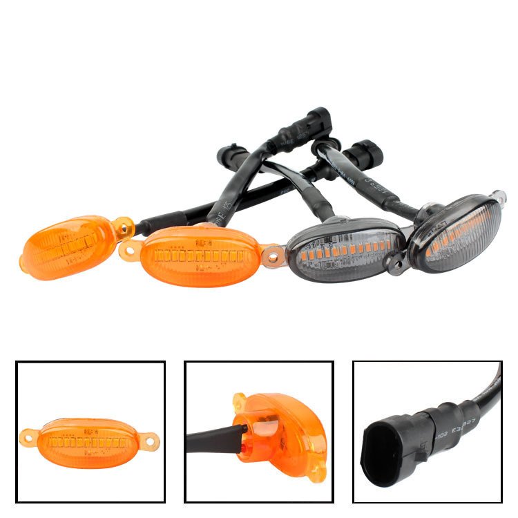 Yosovlamp Car hood modification light accessories 12 decorative small yellow light high-power ultra bright road warning light