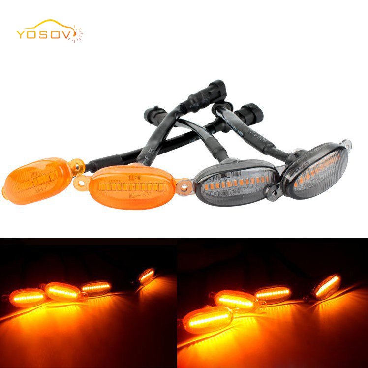 Yosovlamp Car hood modification light accessories 12 decorative small yellow light high-power ultra bright road warning light