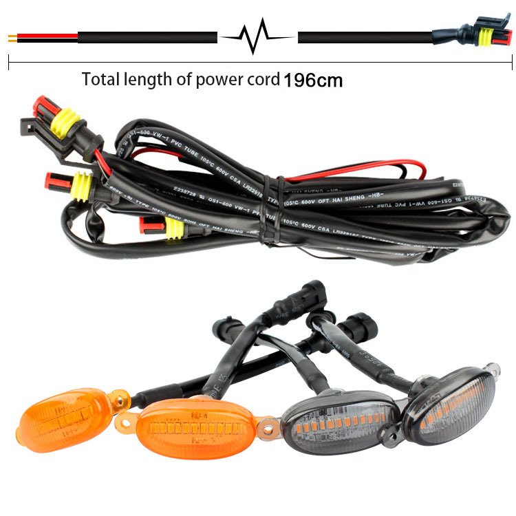 Yosovlamp Car hood modification light accessories 12 decorative small yellow light high-power ultra bright road warning light