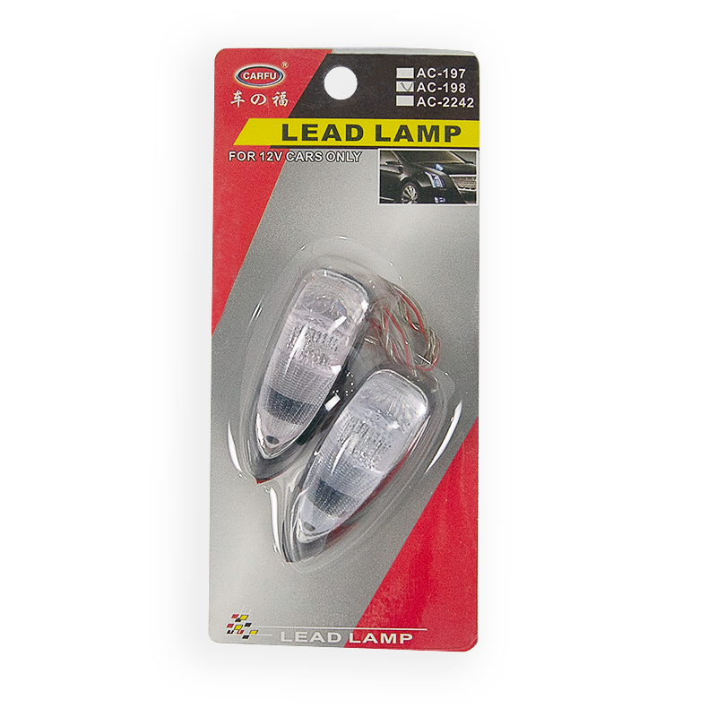 CARFU 12V LED light universal car flashing car washer light