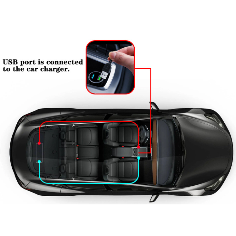 Pixel matrix rearwindow flexible car led display