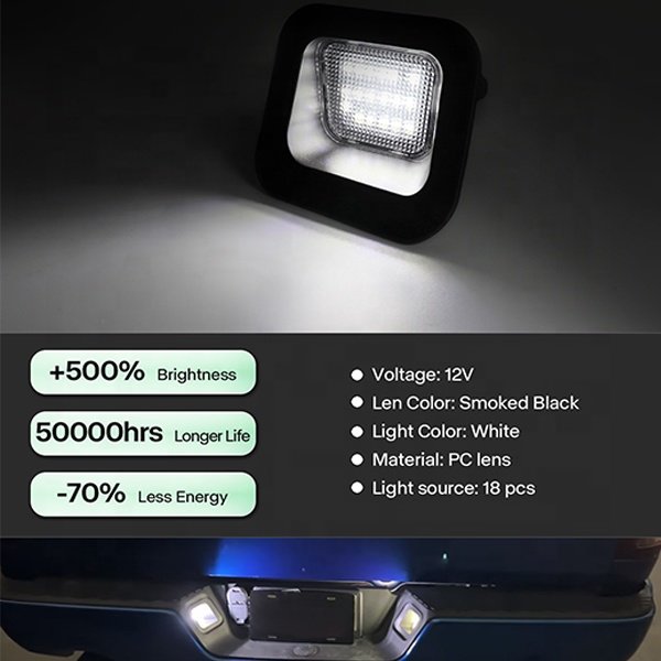 Auto parts accessories LED Mirror Puddle License Plate number Lights for Dodge Ram 1500 2500 3500 classic vehicle tail lamps