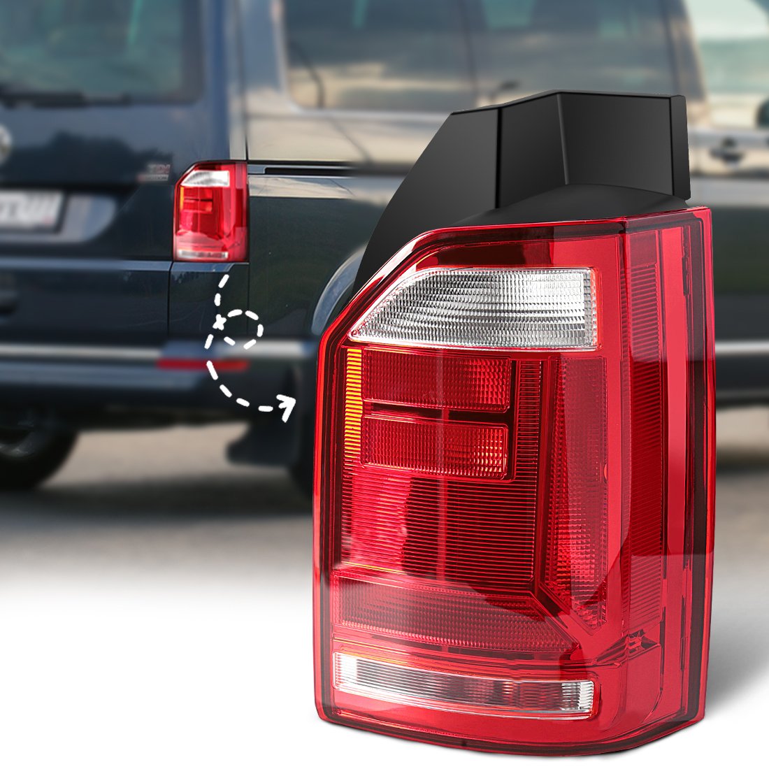 Wholesale LED Car Tail Light Assembly for VW T5 T6 Multivan Transporter 2016 2017 2018 2019 Brake Reverse Signal Lights kits