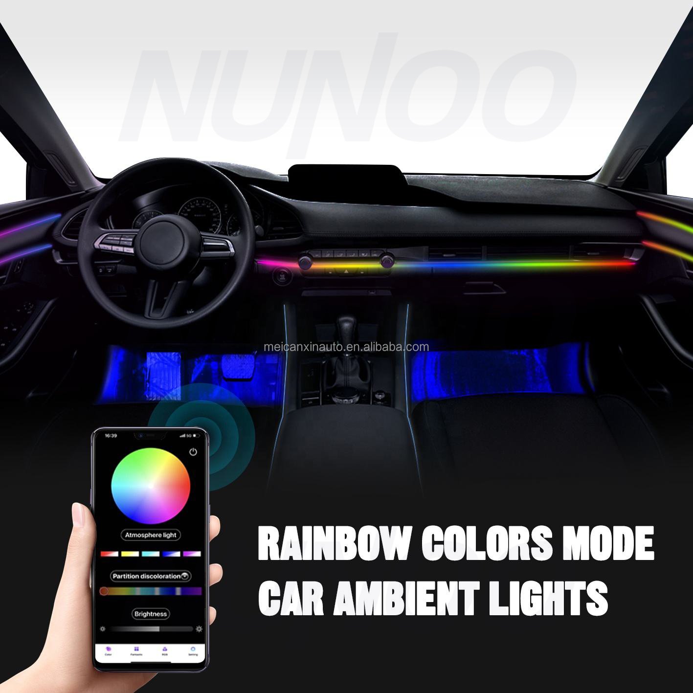 MCX Multicolor rgb car interior ambient lighting kits led dashboard atmospheres car lights Other Car Light Accessories