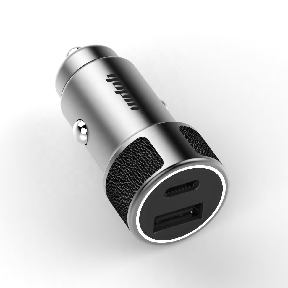 best selling product Mobile Accessories USB type-c 2 ports Car Charger Fast Charging Car Charger adapter for charge in car