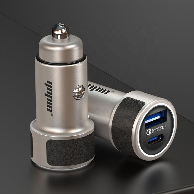 best selling product Mobile Accessories USB type-c 2 ports Car Charger Fast Charging Car Charger adapter for charge in car
