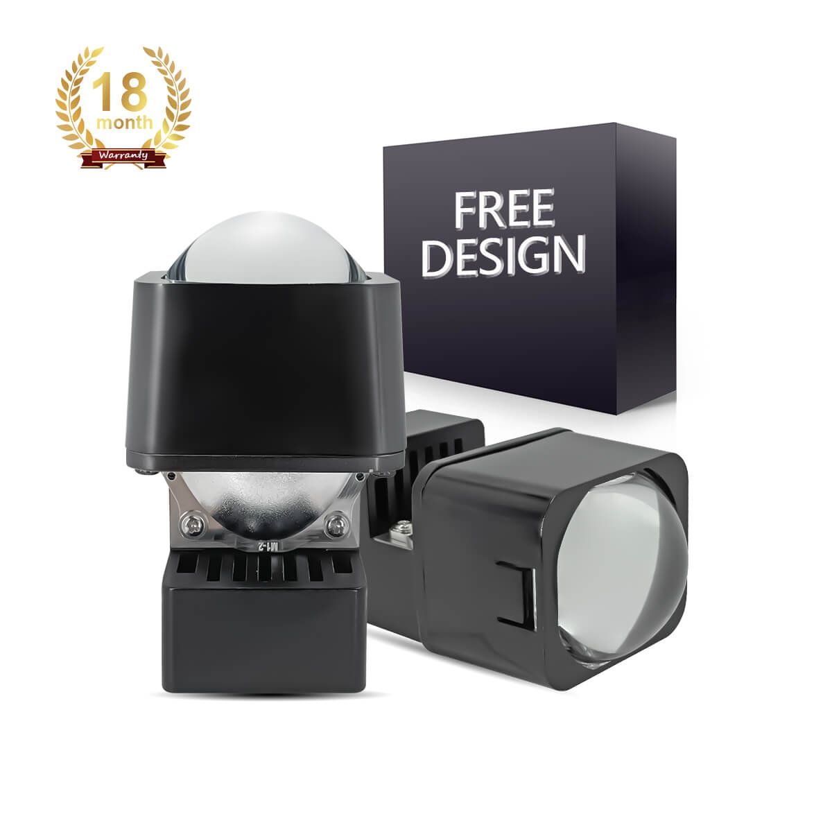 Factory Customization High Quality High Power Bi Led Projector Lens Light For Car 2.0 Inch Led Headlights