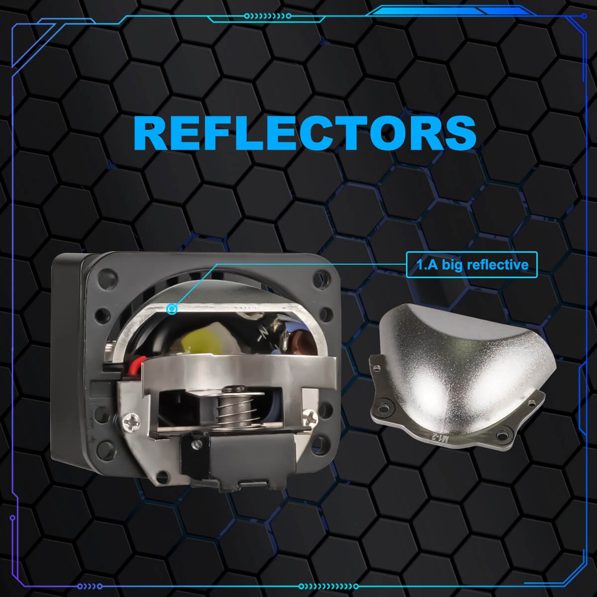 Factory Customization High Quality High Power Bi Led Projector Lens Light For Car 2.0 Inch Led Headlights