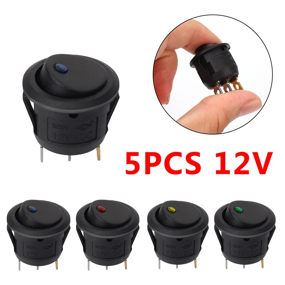 High quality waterproof 12V LED Lights Switch Buttons Push button ON/OFF Truck Automotive Car Accessories