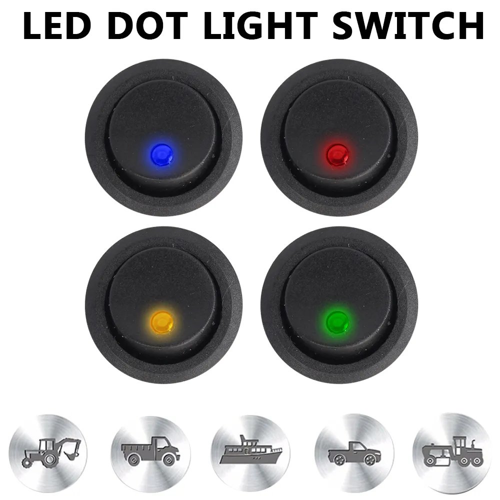 High quality waterproof 12V LED Lights Switch Buttons Push button ON/OFF Truck Automotive Car Accessories