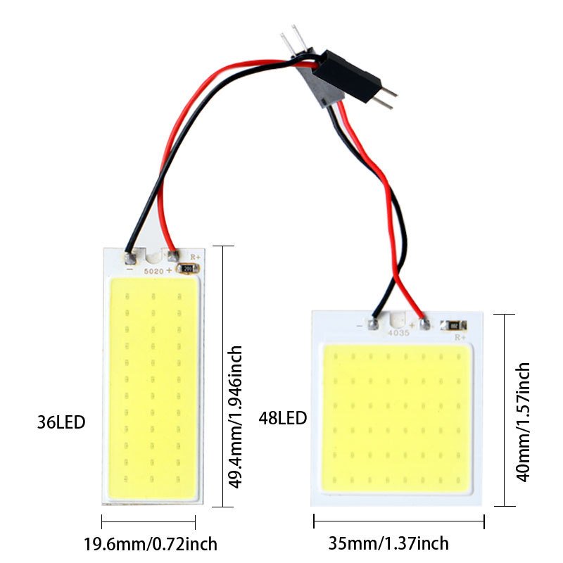 Car Interior Accessories 18/24/36/48 SMD T10 4W 12V COB Automotive Panel LED Lights Lamp Bulb Auto Dome Lighting Car White