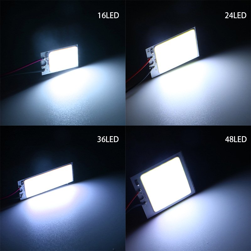 Car Interior Accessories 18/24/36/48 SMD T10 4W 12V COB Automotive Panel LED Lights Lamp Bulb Auto Dome Lighting Car White