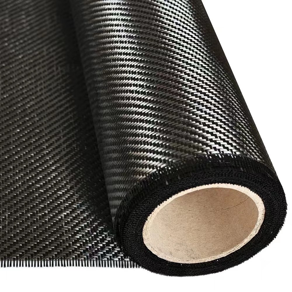 High Strength 3K 240gsm Twill Weave Polyester Resin Carbon Fiber Fabric