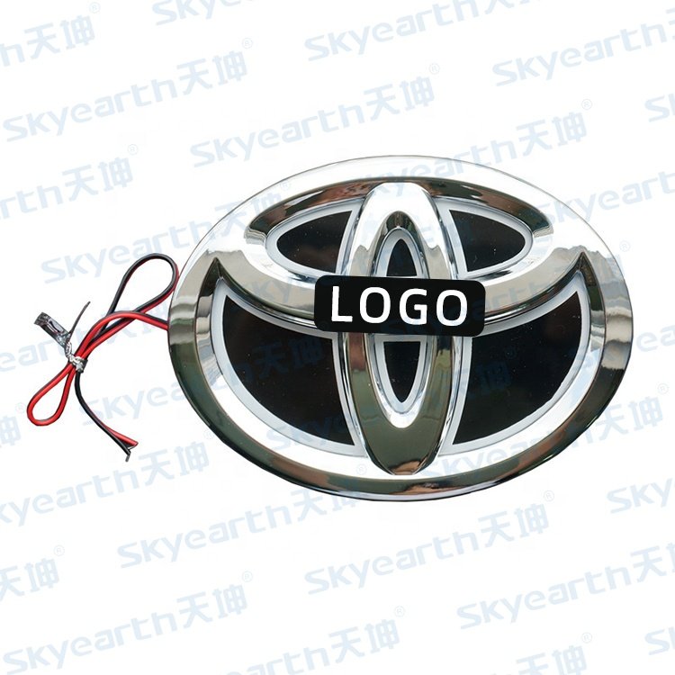 Other Car Accessories 5d Automobile Logo Led Light Car Front Grille Emblem Badge Car Logo Light for Toyota
