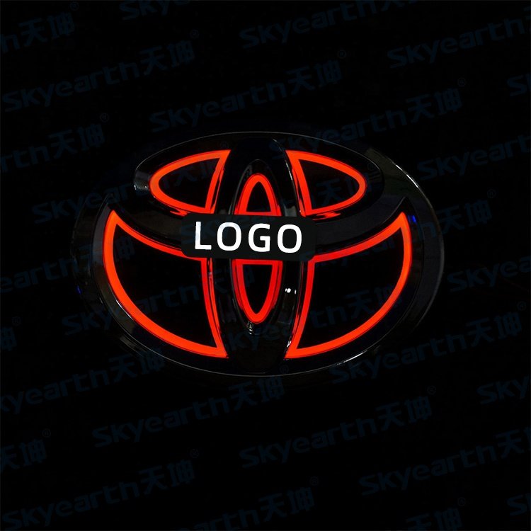 Other Car Accessories 5d Automobile Logo Led Light Car Front Grille Emblem Badge Car Logo Light for Toyota