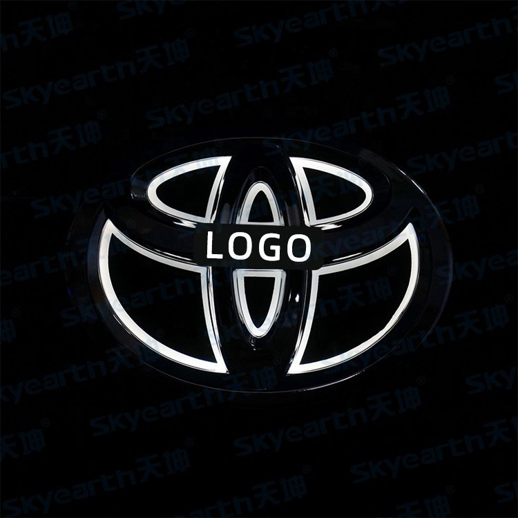 Other Car Accessories 5d Automobile Logo Led Light Car Front Grille Emblem Badge Car Logo Light for Toyota