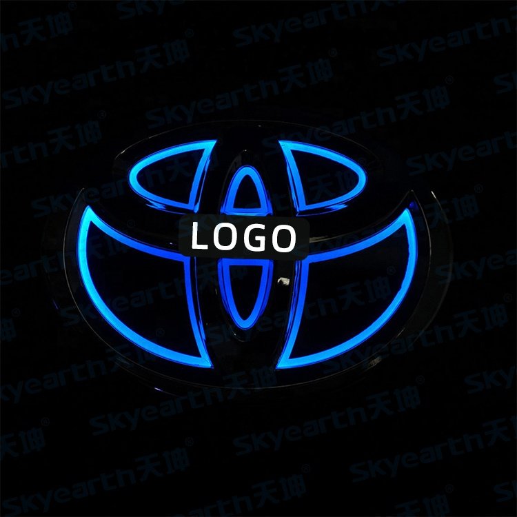 Other Car Accessories 5d Automobile Logo Led Light Car Front Grille Emblem Badge Car Logo Light for Toyota