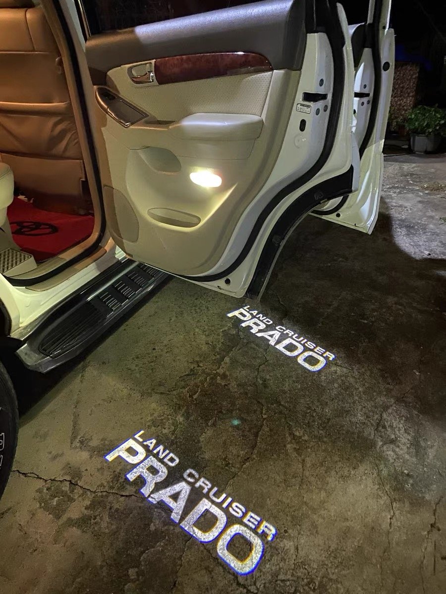 Factory direct Car Door Welcome Light Door Atmosphere LED Projector Laser Logo Light For Toyota Prado 2002-2009 Accessories