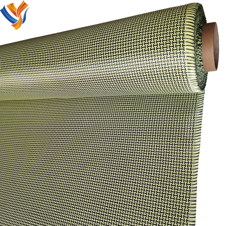 3k 200gsm 1M Wide H Weave Carbon Mixed Fabric I Shape Hybrid Carbon Fiber Fabric Cloth Roll For Modification Decoration