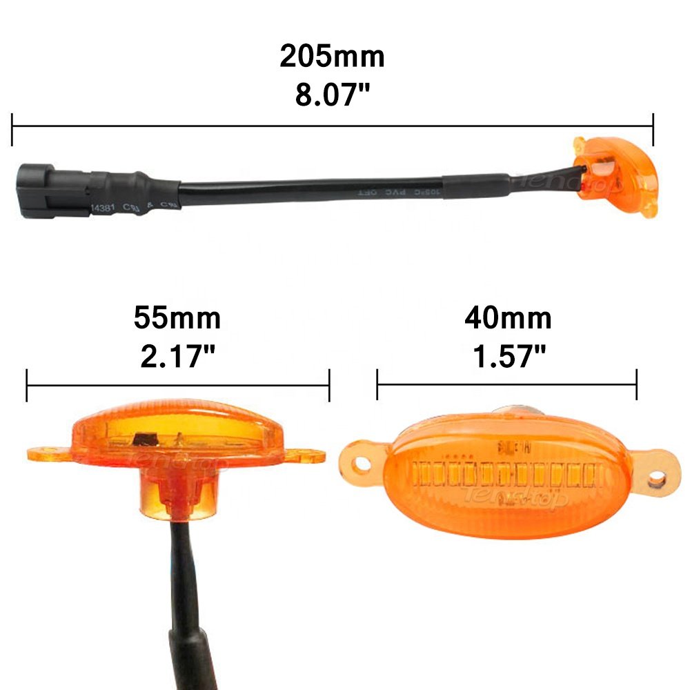 LED White Yellow 12V Front Grille Lighting For Toyota Peugeot Ford Nissan Jeep chevrolet Grille DRL Parking Driving Light