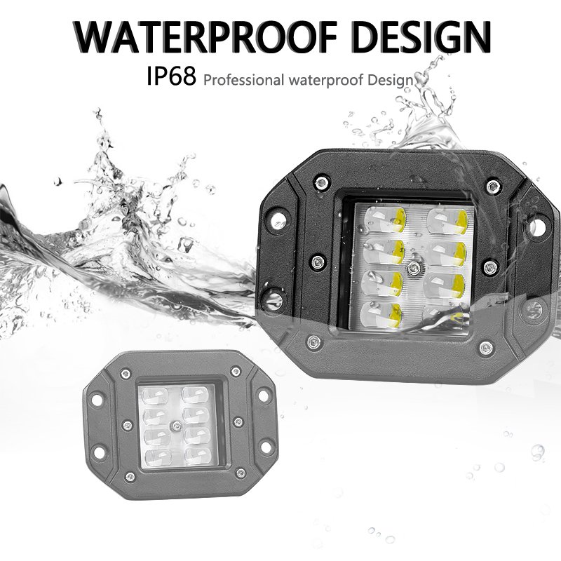 5" Flush Mount LED Work Light Bar Off Road 12V 24V 40W Spot Beam Pods Light Bar Car Truck Atv Small Others Car Light Accessories