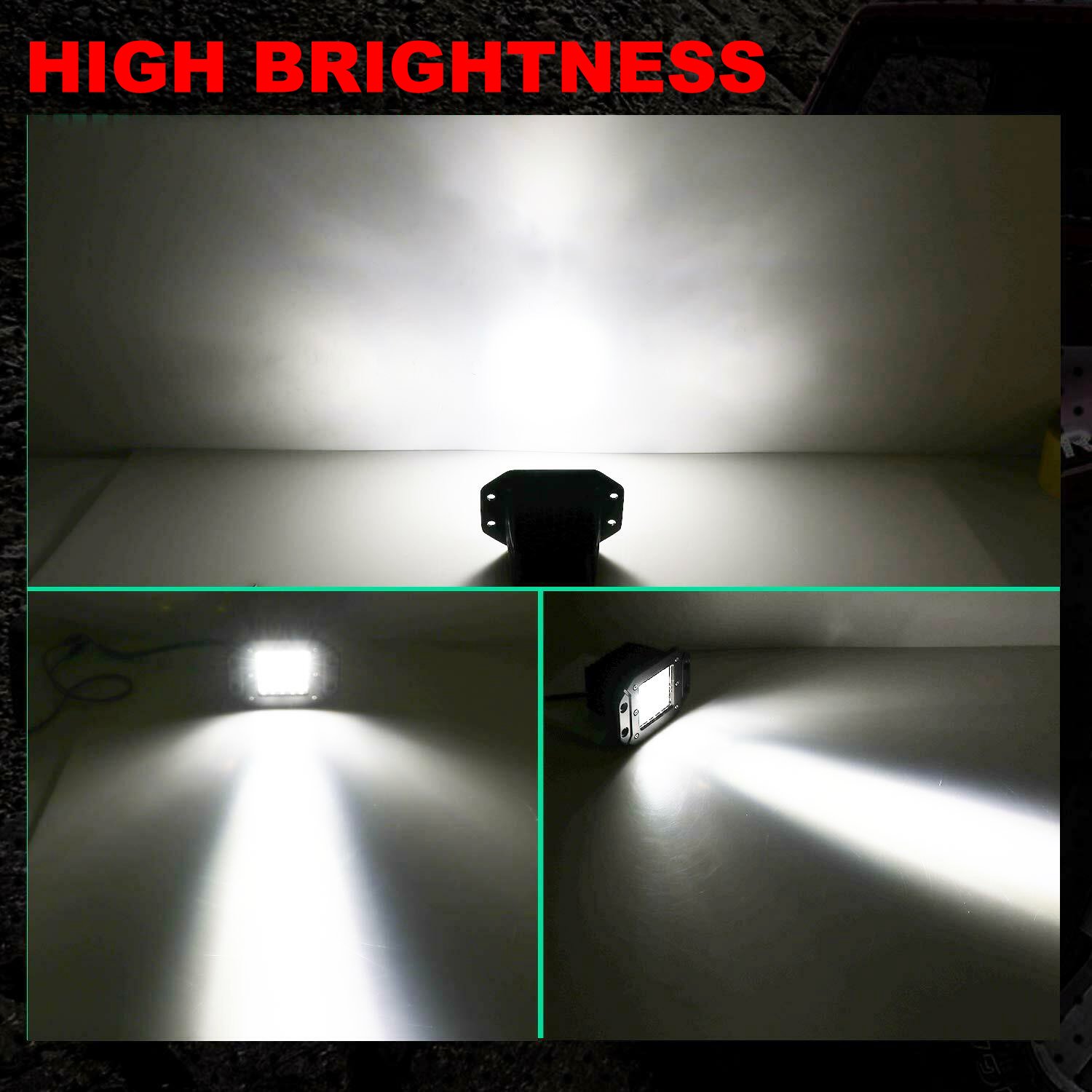 5" Flush Mount LED Work Light Bar Off Road 12V 24V 40W Spot Beam Pods Light Bar Car Truck Atv Small Others Car Light Accessories