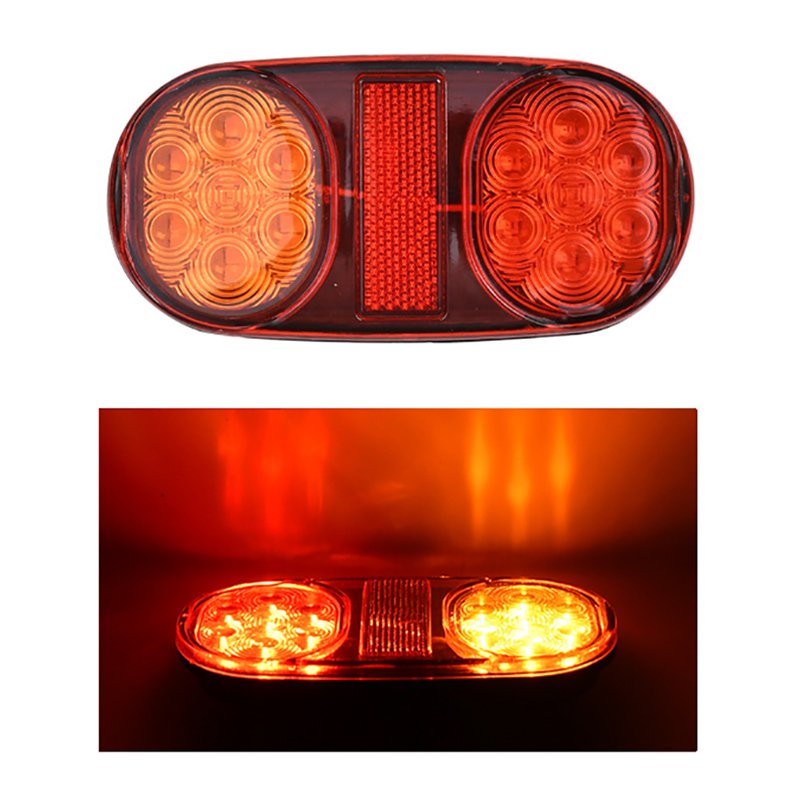 Truck accessories 12V24V oval LED truck side lights, tail lights, yellow and red safety driving signal warning lights